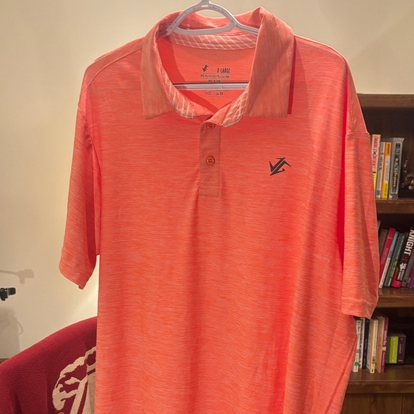 JG Men's Vibrant Orange Polo Shirt - Picture 6 of 6